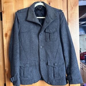 Men's Gray Wool Jacket